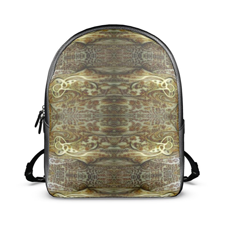 Mochila de couro com estampa de pele sintética 8 Mile