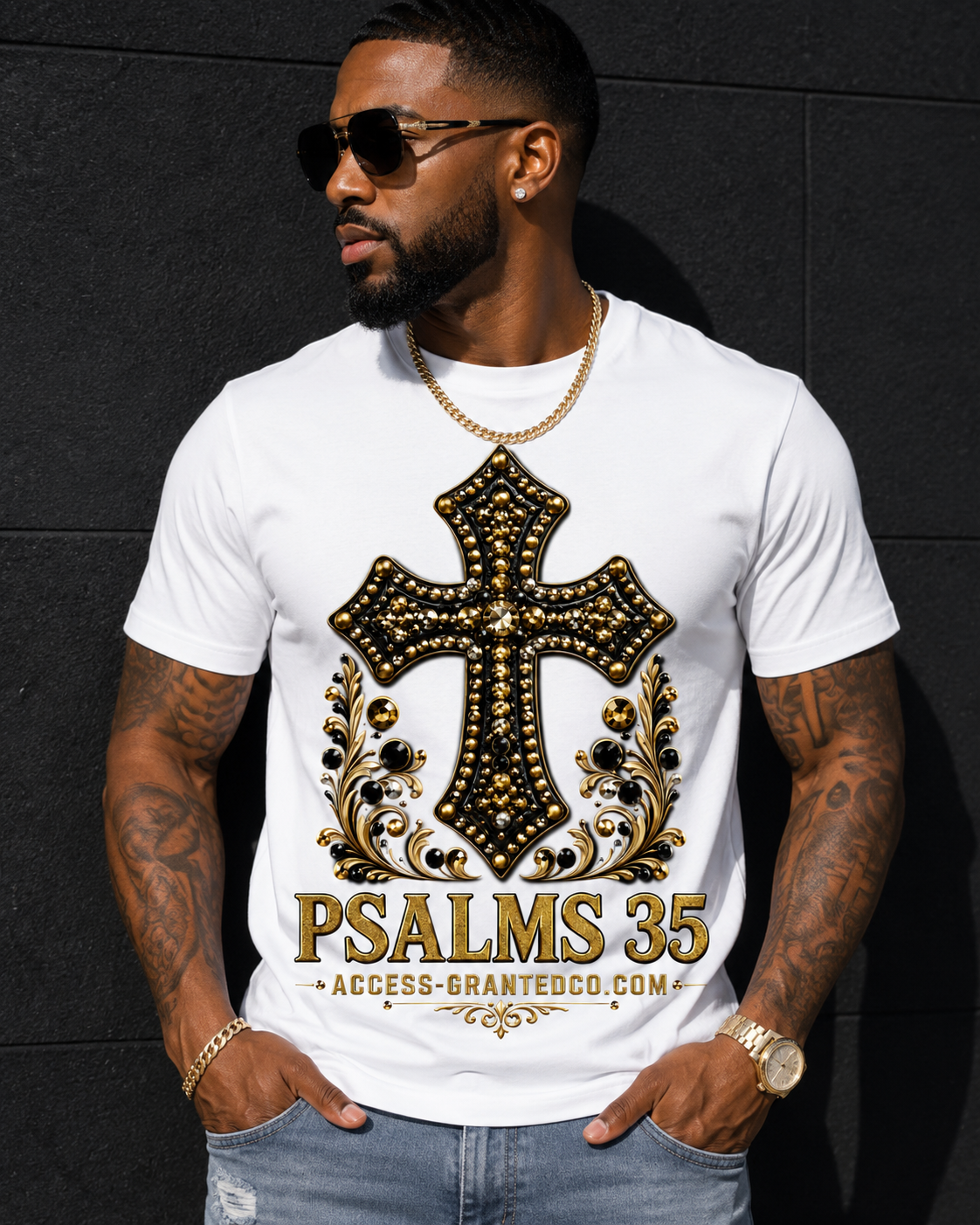 Psalms 35 Graphic T-shirt