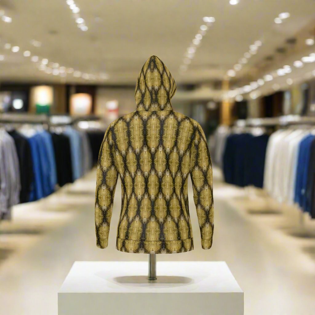 Black & Gold in Memory of Aunty Ann Fabric pattern 1 Hoodie