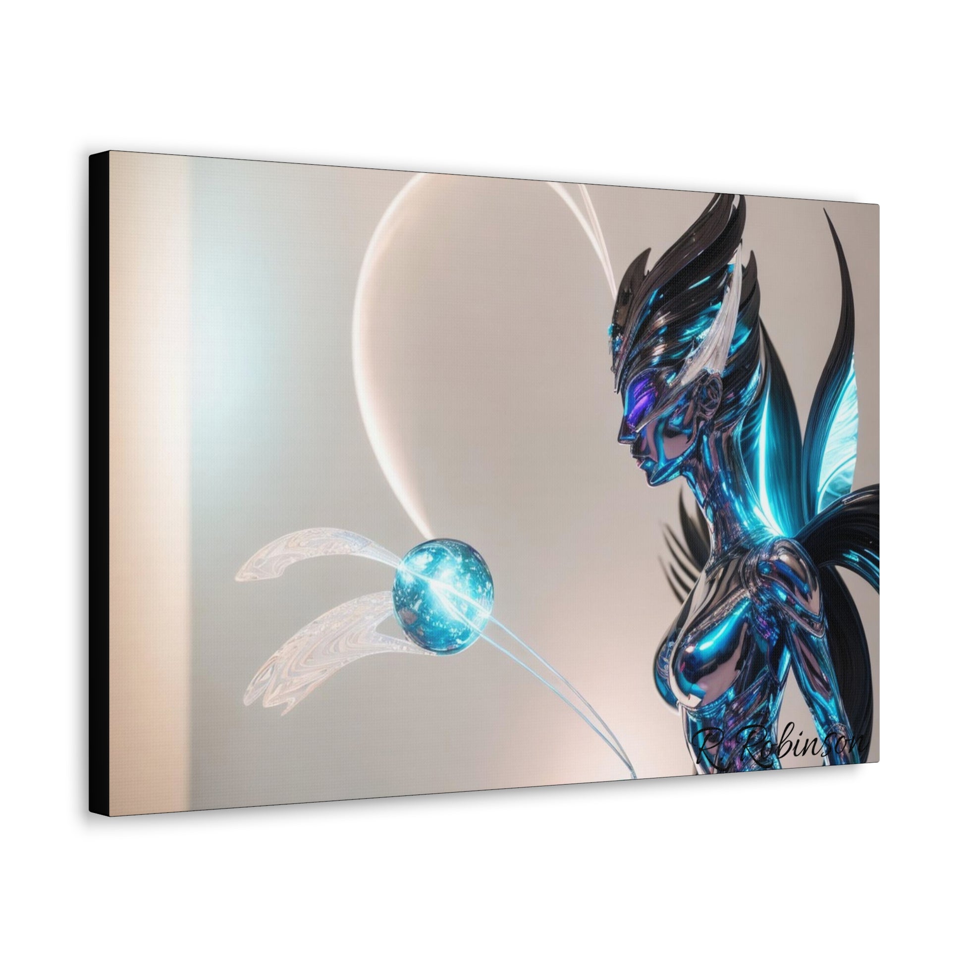 Introducing Plasma Woman #2 Canvas Gallery Wraps - the second in a collectable series! Elevate your space with these top-quality, finely textured canvases, reproducing images with stunning clarity and detail. Made with 100% cotton and a 0.0135 inch thickness, these durable canvases are perfect for showcasing vibrant and detailed artwork in multiple sizes. Upgrade your indoor decor now.