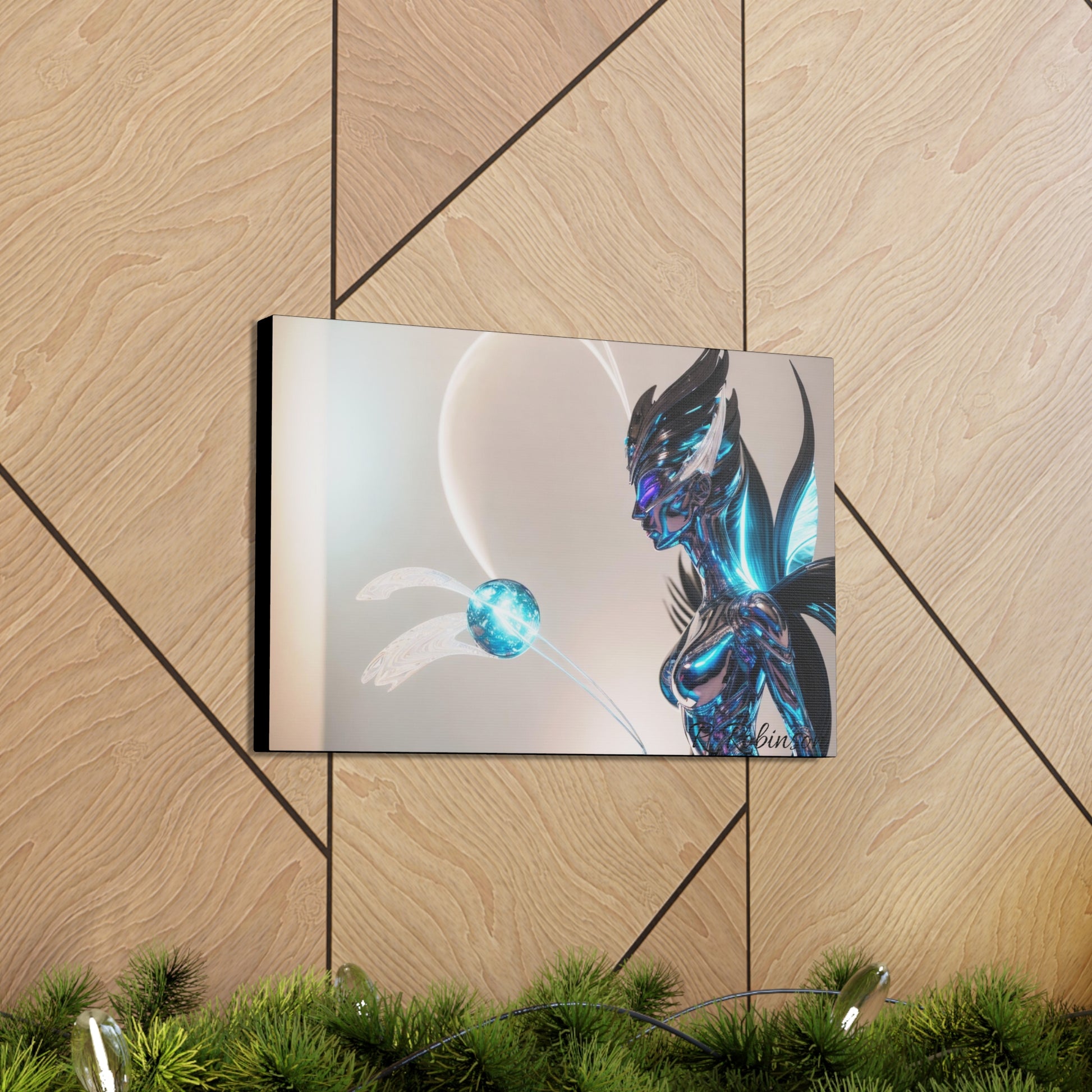 Introducing Plasma Woman #2 Canvas Gallery Wraps - the second in a collectable series! Elevate your space with these top-quality, finely textured canvases, reproducing images with stunning clarity and detail. Made with 100% cotton and a 0.0135 inch thickness, these durable canvases are perfect for showcasing vibrant and detailed artwork in multiple sizes. Upgrade your indoor decor now.