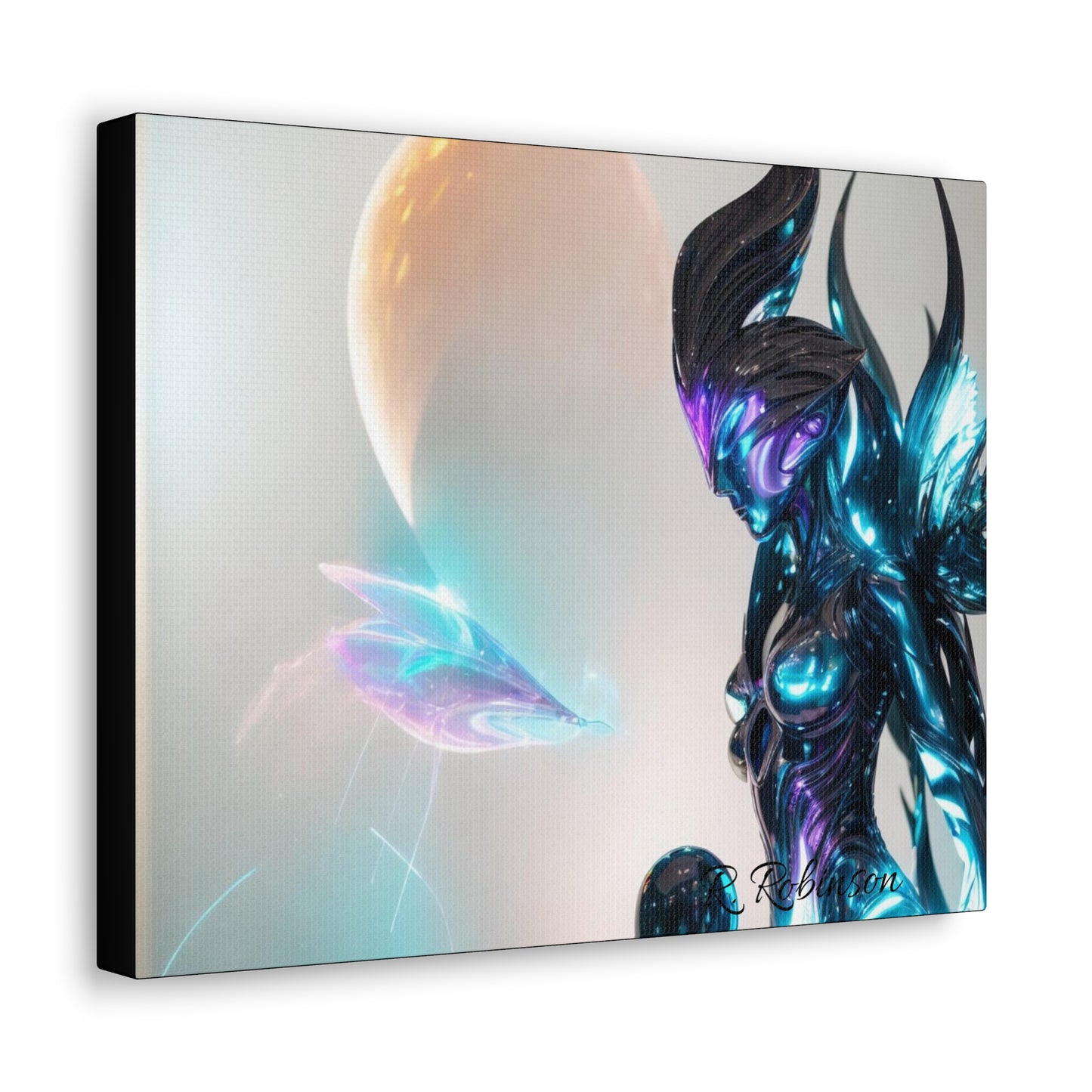 Uplift any room's decor with Plasma Woman#1 Canvas Gallery Wraps. Printed on high-quality artist-grade cotton substrate, these wraps feature finely textured fabric that reproduces images with outstanding clarity and detail. Made with 100% cotton and weighing 400gsm, these durable wraps are perfect for showcasing vibrant artwork for years to come. Available in multiple sizes.  Work number 1 in a collectable series.