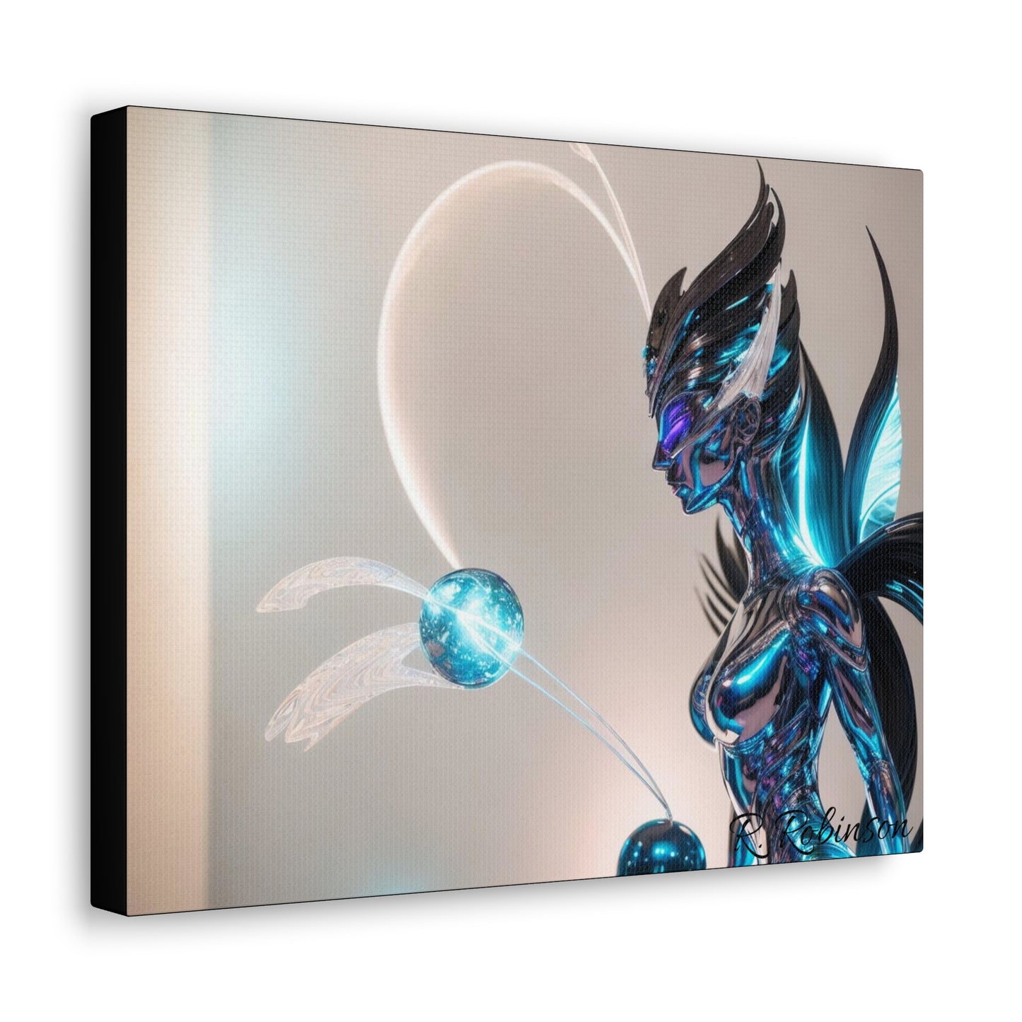 Introducing Plasma Woman #2 Canvas Gallery Wraps - the second in a collectable series! Elevate your space with these top-quality, finely textured canvases, reproducing images with stunning clarity and detail. Made with 100% cotton and a 0.0135 inch thickness, these durable canvases are perfect for showcasing vibrant and detailed artwork in multiple sizes. Upgrade your indoor decor now.