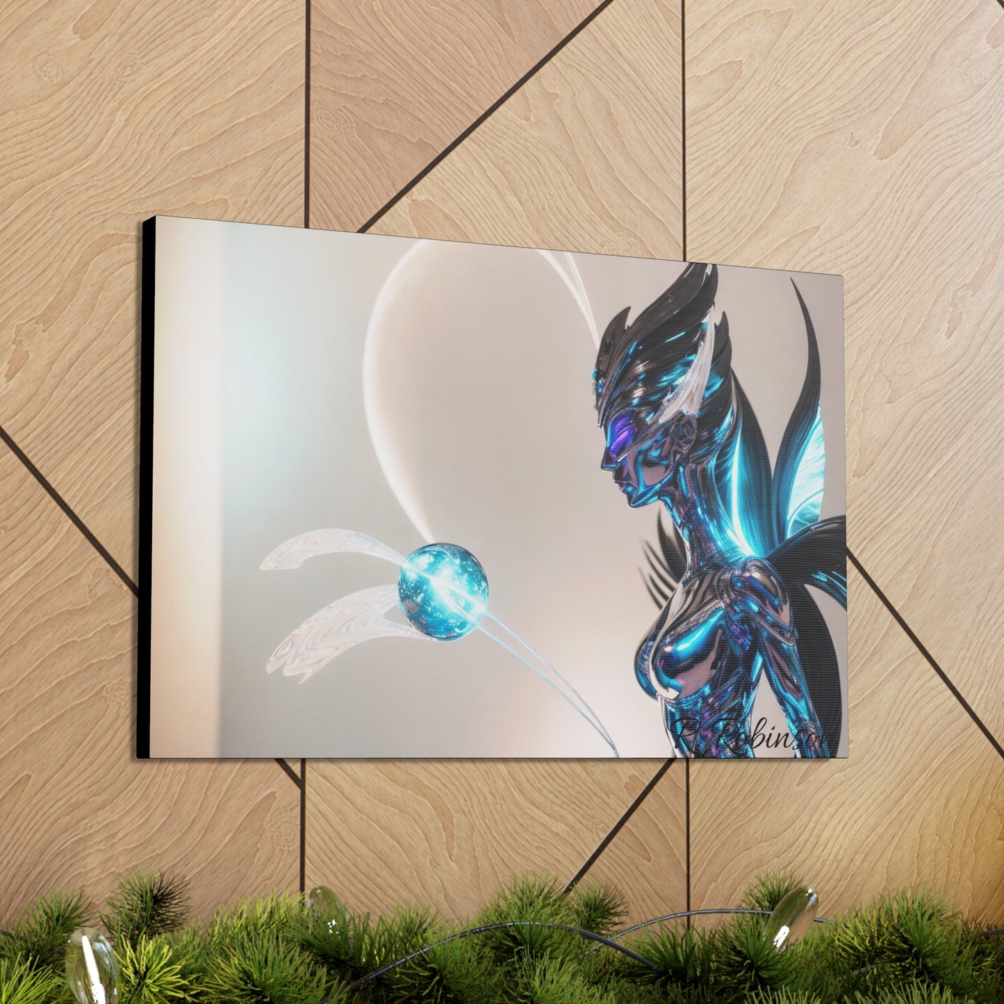 Introducing Plasma Woman #2 Canvas Gallery Wraps - the second in a collectable series! Elevate your space with these top-quality, finely textured canvases, reproducing images with stunning clarity and detail. Made with 100% cotton and a 0.0135 inch thickness, these durable canvases are perfect for showcasing vibrant and detailed artwork in multiple sizes. Upgrade your indoor decor now.