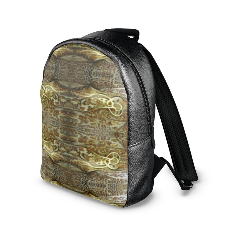 Mochila de couro com estampa de pele sintética 8 Mile