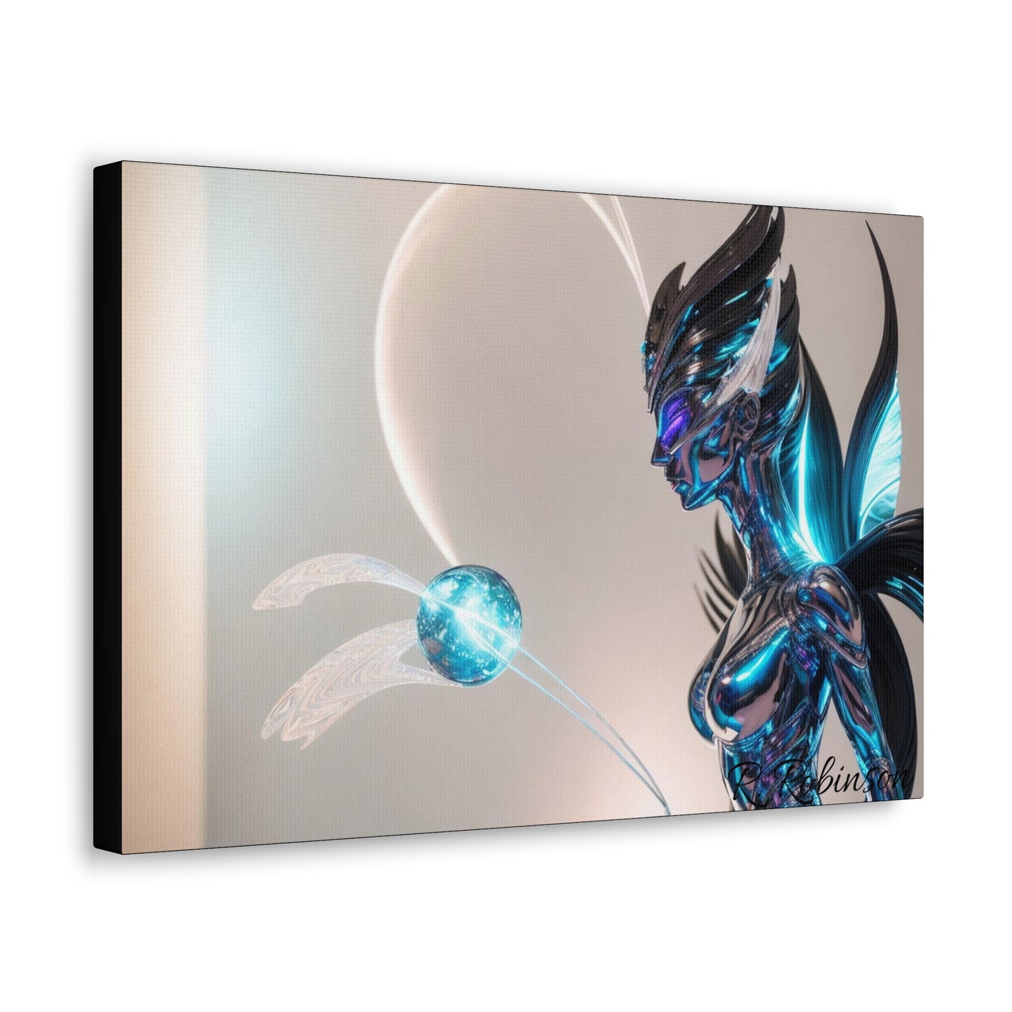 Introducing Plasma Woman #2 Canvas Gallery Wraps - the second in a collectable series! Elevate your space with these top-quality, finely textured canvases, reproducing images with stunning clarity and detail. Made with 100% cotton and a 0.0135 inch thickness, these durable canvases are perfect for showcasing vibrant and detailed artwork in multiple sizes. Upgrade your indoor decor now.