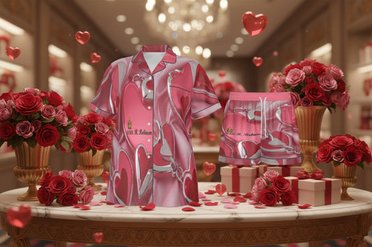 Slip into pure comfort with the Love2 pajama set—where silky-smooth imitation silk meets laid-back style. Crafted from a luxurious blend of 97% polyester and 3% spandex, this lightweight fabric feels buttery against your skin while keeping you cool through warm nights. The short-sleeve design is perfect for summer lounging, featuring a classic regular fit, contrast splice detailing, practical chest pocket, and easy button closure. At just 90g/m², it's breathable enough for hot sleepers but substantial enoug