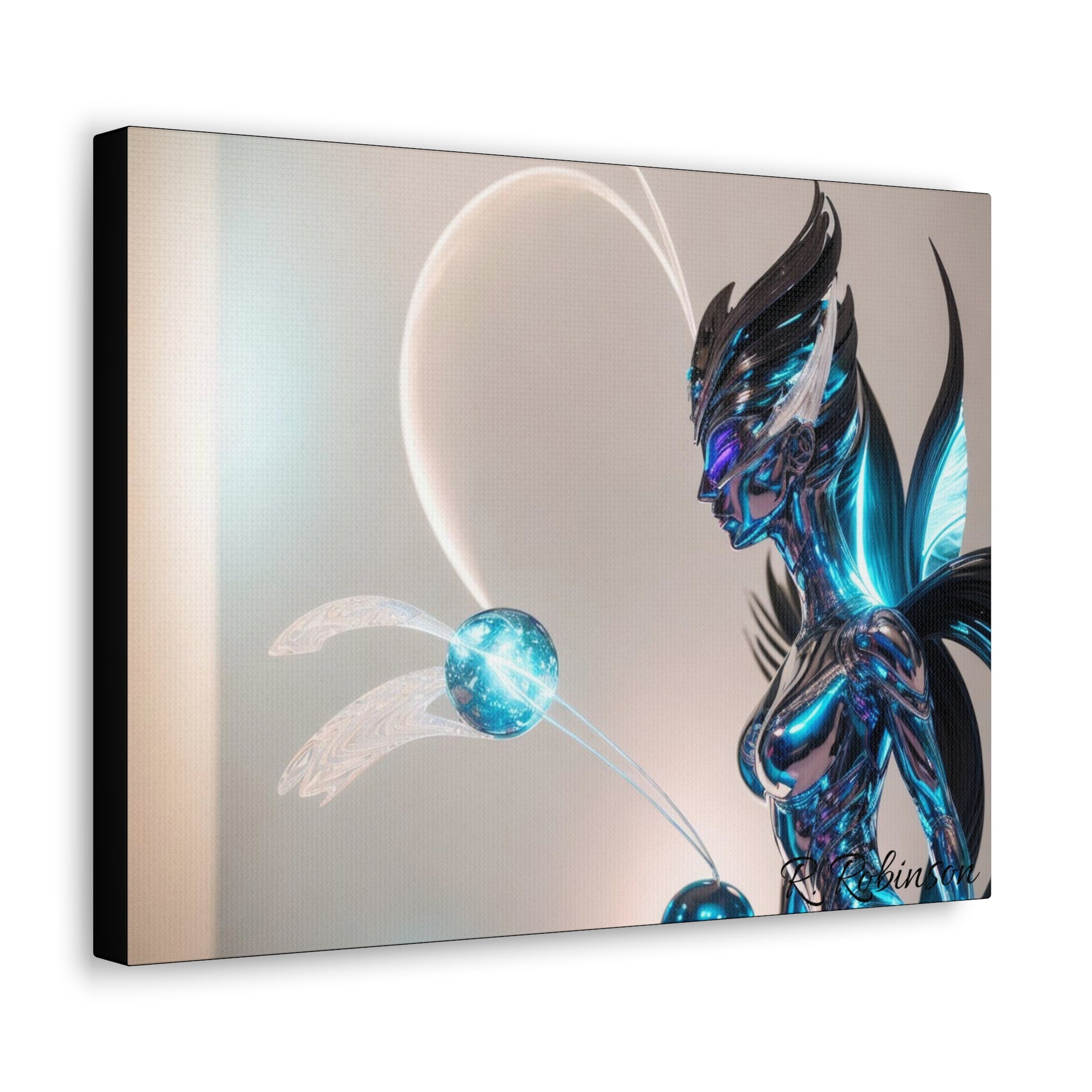 Introducing Plasma Woman #2 Canvas Gallery Wraps - the second in a collectable series! Elevate your space with these top-quality, finely textured canvases, reproducing images with stunning clarity and detail. Made with 100% cotton and a 0.0135 inch thickness, these durable canvases are perfect for showcasing vibrant and detailed artwork in multiple sizes. Upgrade your indoor decor now.