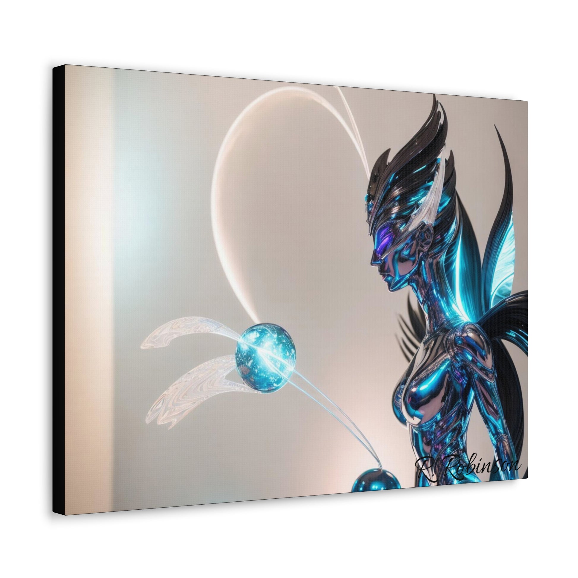 Introducing Plasma Woman #2 Canvas Gallery Wraps - the second in a collectable series! Elevate your space with these top-quality, finely textured canvases, reproducing images with stunning clarity and detail. Made with 100% cotton and a 0.0135 inch thickness, these durable canvases are perfect for showcasing vibrant and detailed artwork in multiple sizes. Upgrade your indoor decor now.