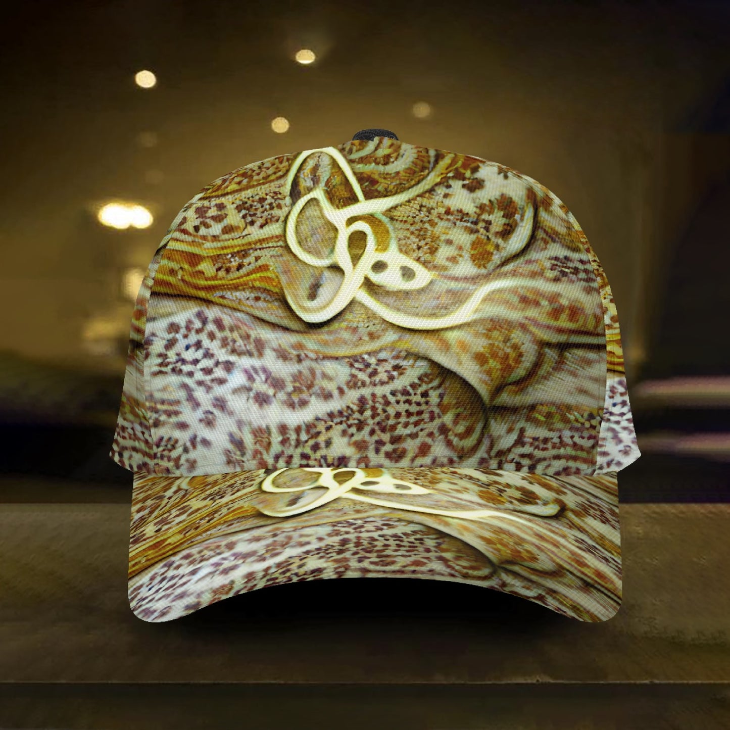 8 Mile Fur Animal Print Baseball Caps