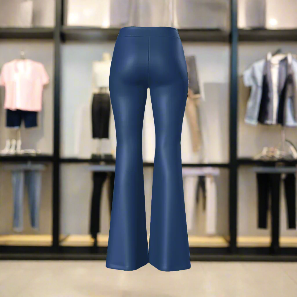 Elevate your wardrobe with our Women's High Waisted Stretch Pants. Crafted from a high-quality blend of 92% polyester and 8% spandex, these bodycon pants offer a comfortable fit and high stretch for all-day wear. Perfect for any occasion, from casual to daily wear. Carefully designed with a flattering mid-waist and elegant flare, these pants are a must-have for every season. Machine washable for easy care.