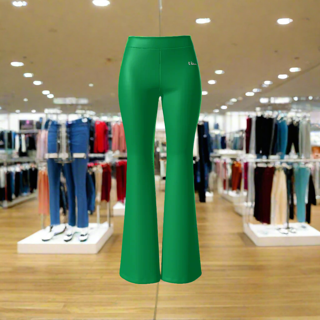 Elevate your wardrobe with our Women's High Waisted Stretch Pants. Crafted from a high-quality blend of 92% polyester and 8% spandex, these bodycon pants offer a comfortable fit and high stretch for all-day wear. Perfect for any occasion, from casual to daily wear. Carefully designed with a flattering mid-waist and elegant flare, these pants are a must-have for every season. Machine washable for easy care.