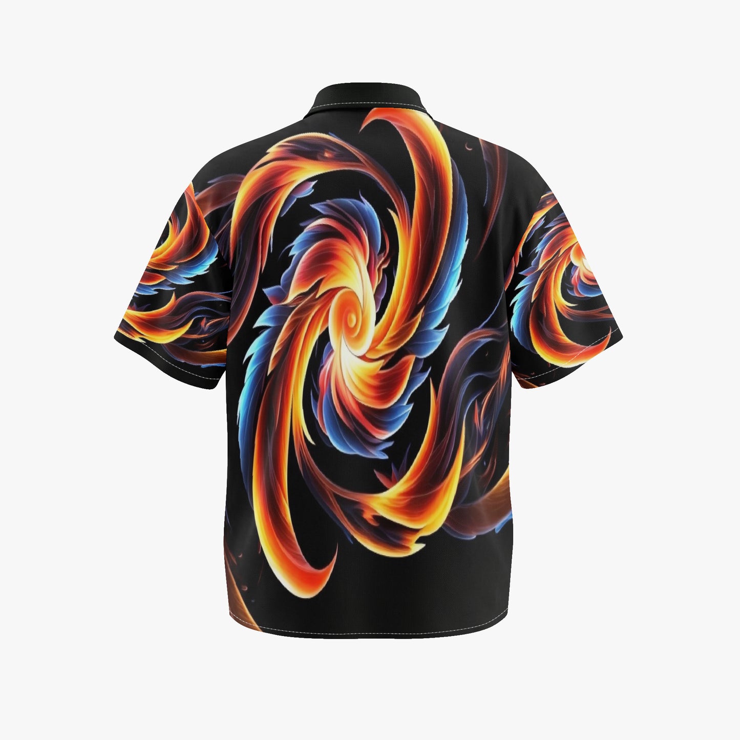 Premium Polyester Plus Size Great Balls of Fire 3 Shirt Designed for comfort and style, this relaxed button-down shirt features a classic camp collar tailored specifically for big and tall frames