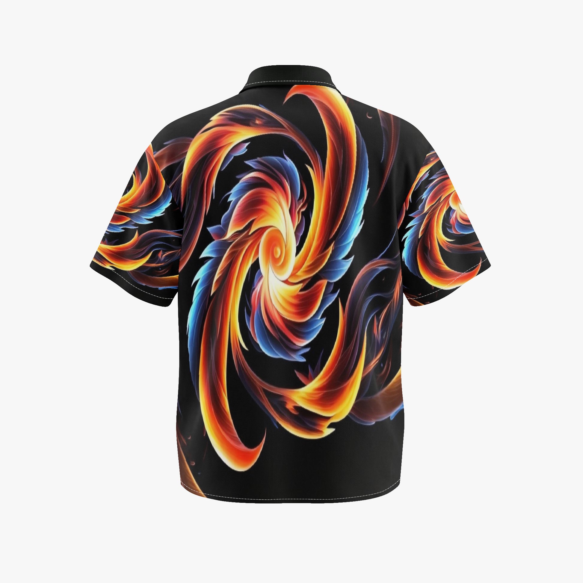 Premium Polyester Plus Size Great Balls of Fire 3 Shirt Designed for comfort and style, this relaxed button-down shirt features a classic camp collar tailored specifically for big and tall frames