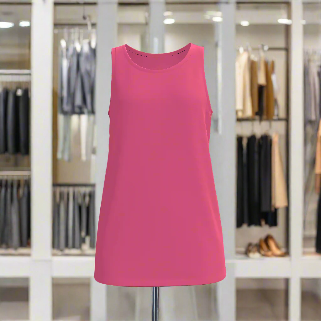 Introducing our Basic Tank Top, the perfect addition to your wardrobe. Made with premium 100% cotton-like polyester fabric, this tank top offers a slight stretch for ultimate comfort. Its moderate thickness makes it suitable for all seasons, while the round neckline and regular fit give it a casual yet stylish look. Machine washable with care instructions for long-lasting wear. Unleash your inner luxury with this versatile piece. Item Number: ZT0009-P.