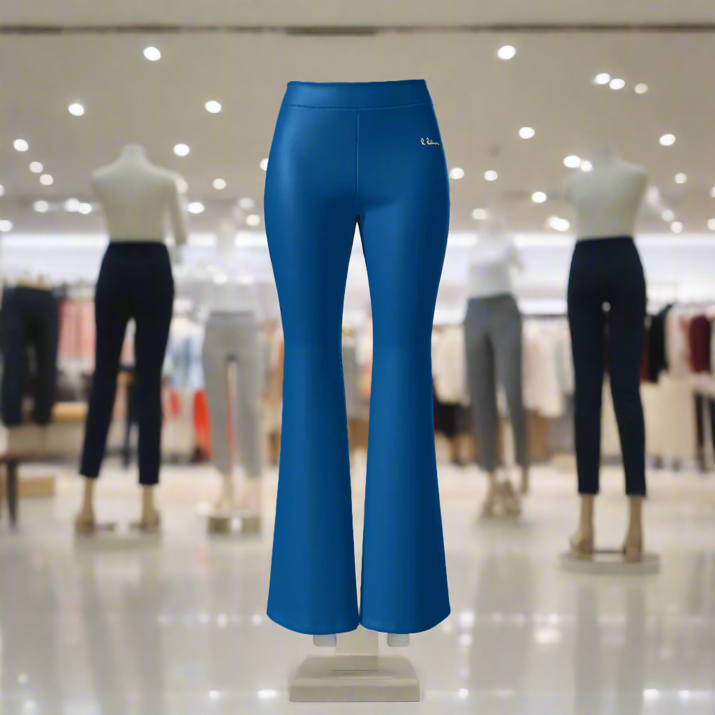 Elevate your wardrobe with our Women's High Waisted Stretch Pants. Crafted from a high-quality blend of 92% polyester and 8% spandex, these bodycon pants offer a comfortable fit and high stretch for all-day wear. Perfect for any occasion, from casual to daily wear. Carefully designed with a flattering mid-waist and elegant flare, these pants are a must-have for every season. Machine washable for easy care.