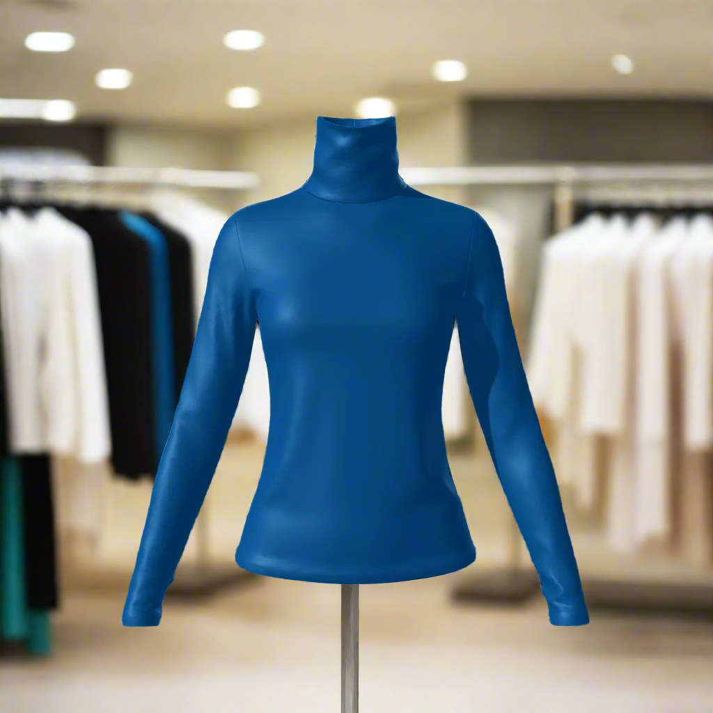 Elevate your wardrobe with our Women's Turtle Neck Top. Made from a luxurious blend of 95% polyester and 5% spandex, this top offers high stretch and a moderate thickness for comfort and style. Perfect for any occasion, from daily casual to special events, this top features a turtleneck and long sleeves for an elegant and sophisticated look. Care instructions are included for easy maintenance. Experience the ultimate in comfort and fashion with our Women's Turtle Neck Top.