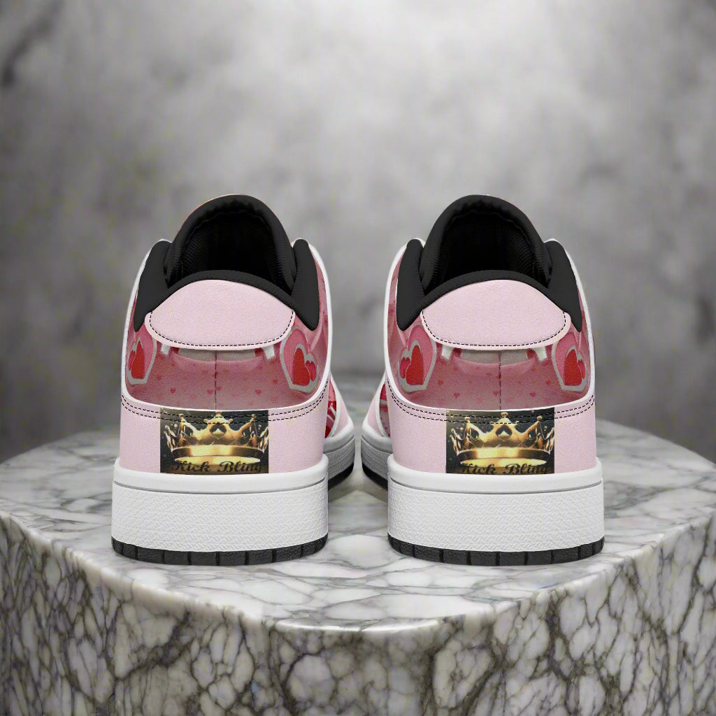 Step up your game with the Love1 Dunk Low-Top Leather Sports Sneakers! Crafted with a sleek leather upper and breathable mesh lining, these kicks keep your feet comfy and cool. The soft EVA padded insoles cushion every step, while the durable rubber outsole delivers grip and long-lasting wear. Perfect for anyone ready to add a playful twist to their sporty style!