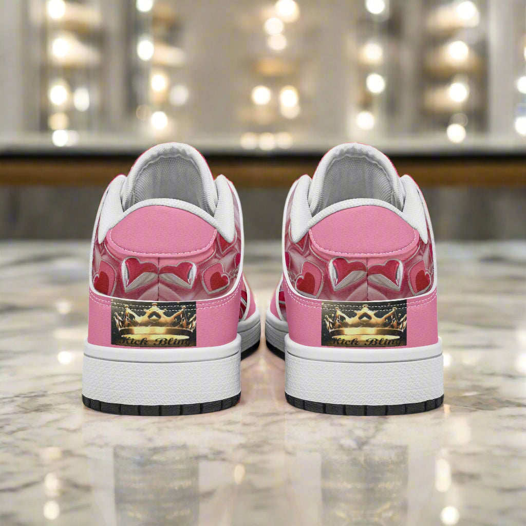 Step up your style game with the Love2 Dunk Low-Top Leather Sneakers! Crafted for everyone, these kicks feature soft EVA padded insoles that keep your feet comfy all day. The leather upper paired with breathable mesh lining offers a perfect blend of durability and ventilation. Plus, the rugged rubber outsole delivers reliable traction, so you can dance, dash, or stroll with confidence and flair. Perfect for adding a playful twist to any outfit!