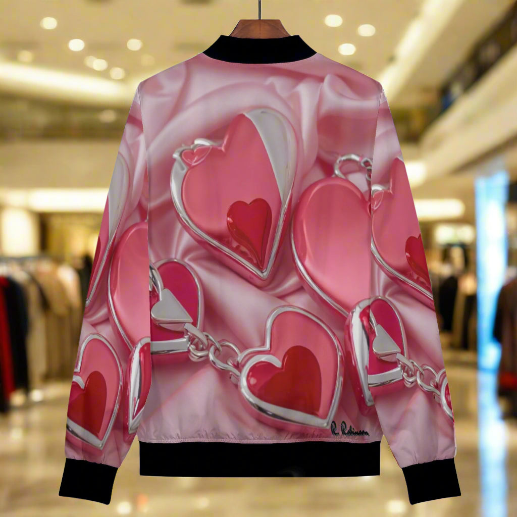 Experience comfort and style with the Love2 Women's Bomber Jacket, crafted from a premium polyester blend with a soft lining for all-day coziness. Its reinforced cuffs and waist ensure durability for everyday wear, while two spacious front pockets provide practical storage. Featuring a classic zipper closure and meticulous stitching, this jacket combines fashion with function.