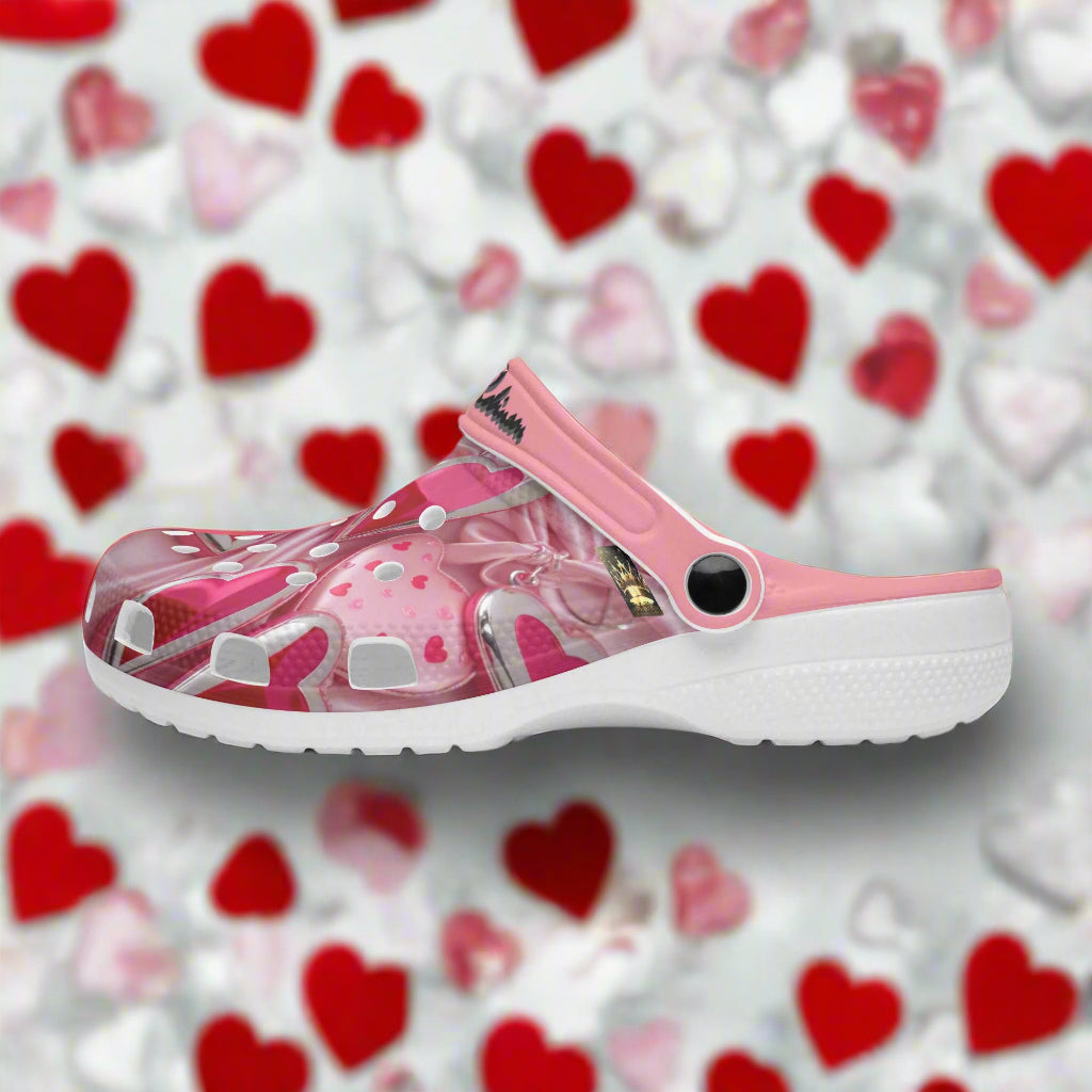 Introducing Love3 Printed Clogs, your ultimate comfort footwear designed for both men and women. The soft lightweight EVA upper vamps provide a snug fit, while the durable outsole offers anti-slip performance for both indoor and outdoor use. Plus, with the option to wear as flip-flops or sandals, you'll have versatility and style in one! Complete the look with the matching jacket. Elevate your comfort game today!