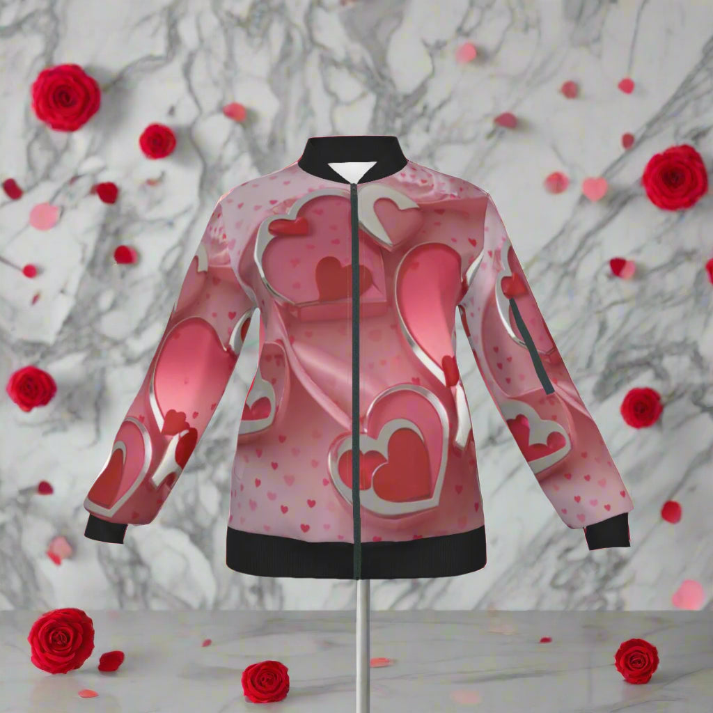 The Love 1 Women's Jacket is a must-have for any fashion-forward woman! Made with 100% polyester fabric and a regular fit, it's both stylish and comfortable. The decorative zipper on the jacket sleeve adds a unique touch. With a lightweight fabric weight of 140g/m², it's perfect for all seasons, it's the perfect addition to your wardrobe. Plus, with a quick production time of 2-4 business days, you won't have to wait long to show off your new jacket!