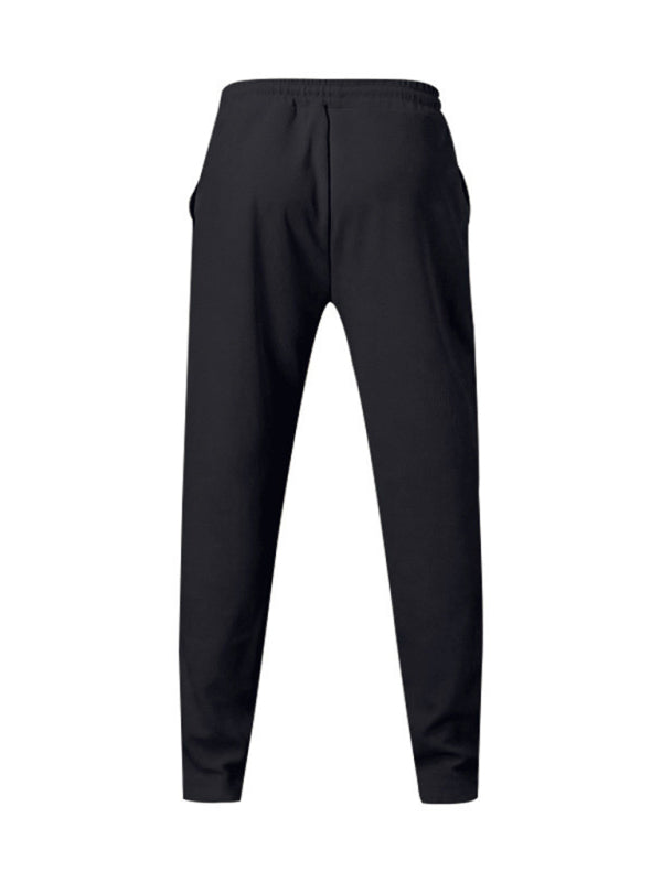 Experience luxurious comfort and sophisticated style with our Men's Creased Loose Fitting Casual Pants. Crafted with high-quality 90% polyester and 10% cotton materials, these pants offer slight elasticity for the perfect fit. The solid pattern and knit weaving make for a versatile, four-season wardrobe staple. Complete with a welt pocket for added convenience.