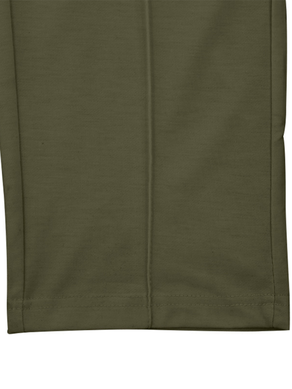 Experience luxurious comfort and sophisticated style with our Men's Creased Loose Fitting Casual Pants. Crafted with high-quality 90% polyester and 10% cotton materials, these pants offer slight elasticity for the perfect fit. The solid pattern and knit weaving make for a versatile, four-season wardrobe staple. Complete with a welt pocket for added convenience.