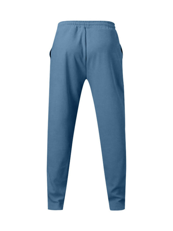 Experience luxurious comfort and sophisticated style with our Men's Creased Loose Fitting Casual Pants. Crafted with high-quality 90% polyester and 10% cotton materials, these pants offer slight elasticity for the perfect fit. The solid pattern and knit weaving make for a versatile, four-season wardrobe staple. Complete with a welt pocket for added convenience.