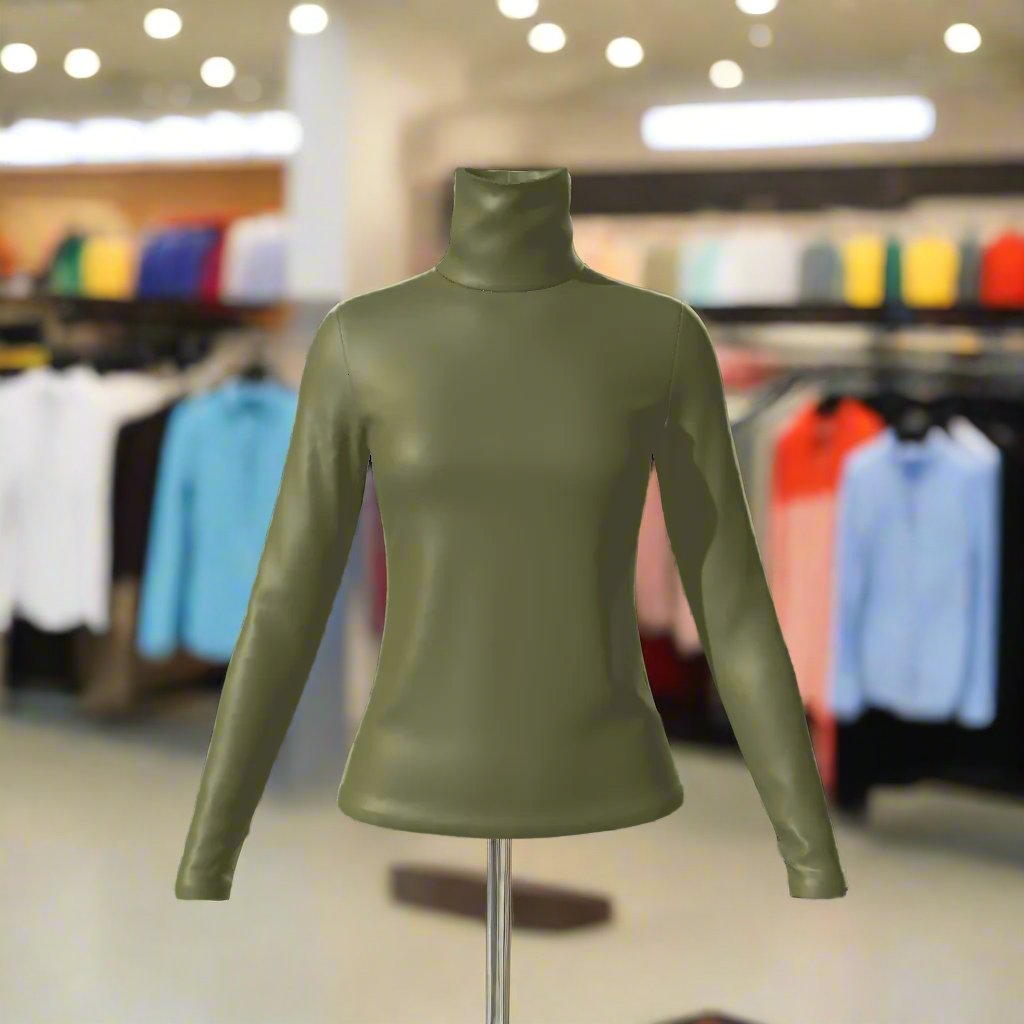 Elevate your wardrobe with our Women's Turtle Neck Top. Made from a luxurious blend of 95% polyester and 5% spandex, this top offers high stretch and a moderate thickness for comfort and style. Perfect for any occasion, from daily casual to special events, this top features a turtleneck and long sleeves for an elegant and sophisticated look. Care instructions are included for easy maintenance. Experience the ultimate in comfort and fashion with our Women's Turtle Neck Top.