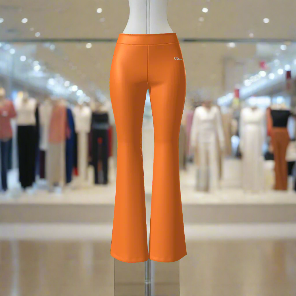 Elevate your wardrobe with our Women's High Waisted Stretch Pants. Crafted from a high-quality blend of 92% polyester and 8% spandex, these bodycon pants offer a comfortable fit and high stretch for all-day wear. Perfect for any occasion, from casual to daily wear. Carefully designed with a flattering mid-waist and elegant flare, these pants are a must-have for every season. Machine washable for easy care.