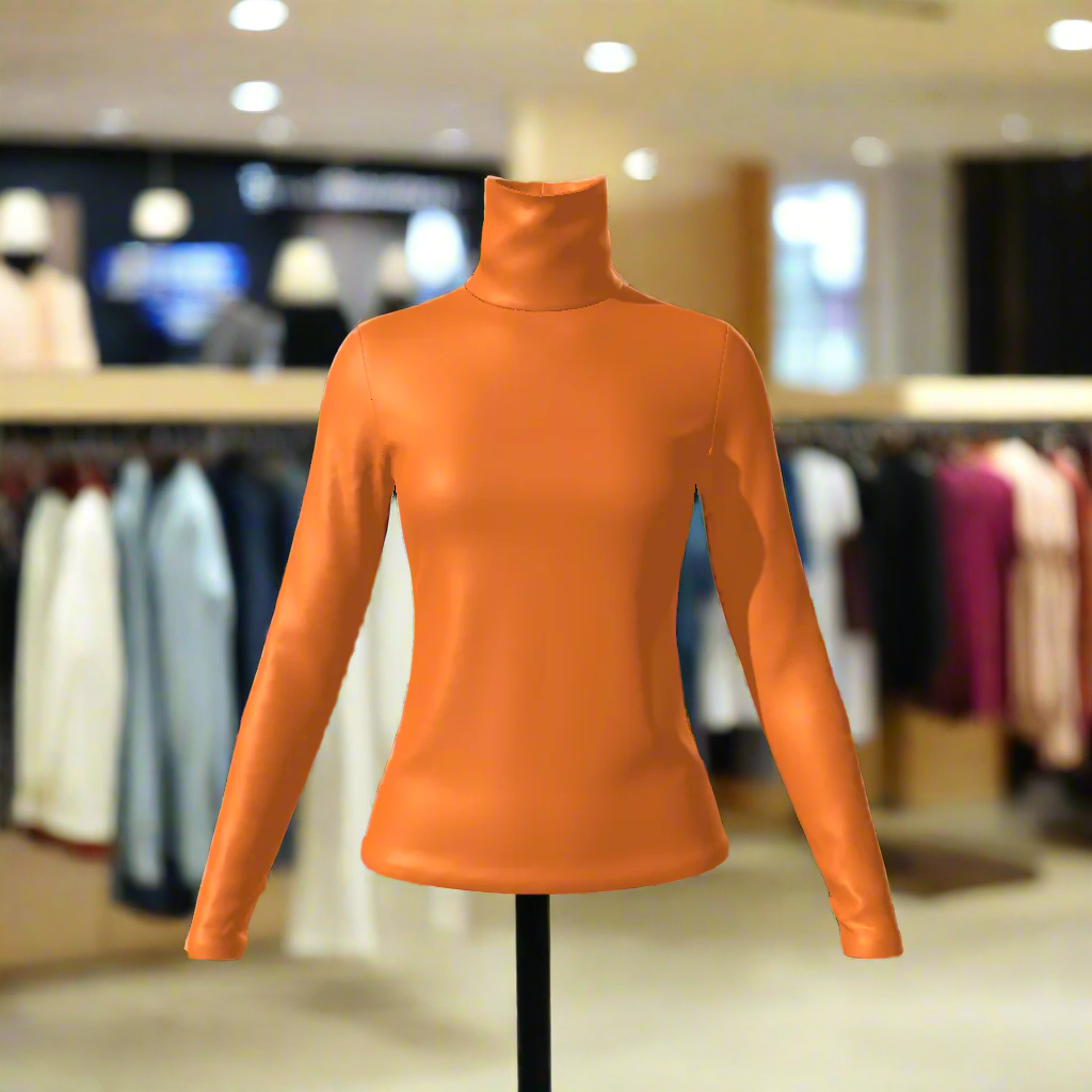 Elevate your wardrobe with our Women's Turtle Neck Top. Made from a luxurious blend of 95% polyester and 5% spandex, this top offers high stretch and a moderate thickness for comfort and style. Perfect for any occasion, from daily casual to special events, this top features a turtleneck and long sleeves for an elegant and sophisticated look. Care instructions are included for easy maintenance. Experience the ultimate in comfort and fashion with our Women's Turtle Neck Top.