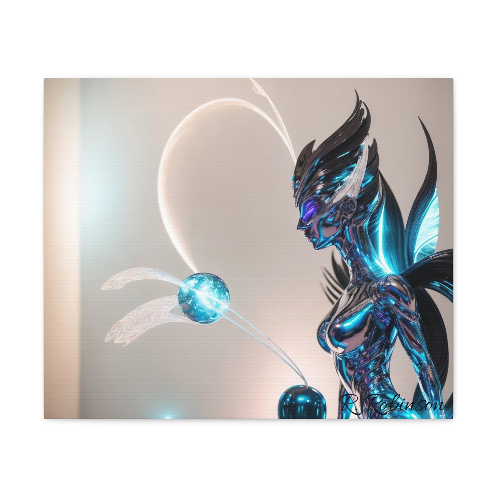 Introducing Plasma Woman #2 Canvas Gallery Wraps - the second in a collectable series! Elevate your space with these top-quality, finely textured canvases, reproducing images with stunning clarity and detail. Made with 100% cotton and a 0.0135 inch thickness, these durable canvases are perfect for showcasing vibrant and detailed artwork in multiple sizes. Upgrade your indoor decor now.