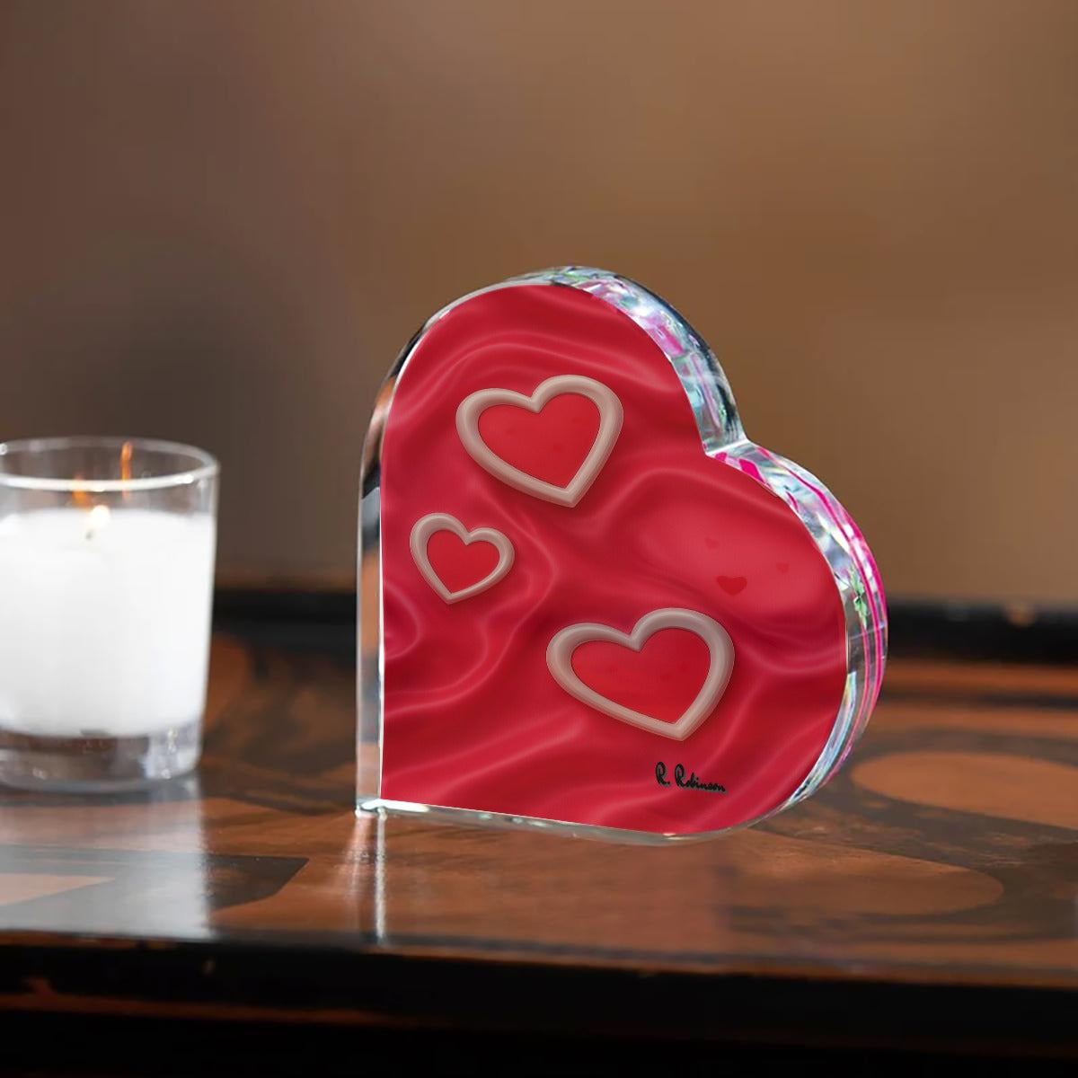 Elevate your décor with this stunning heart-shaped acrylic display piece, crafted from premium 1cm thick high-transparency acrylic that captures light beautifully. Its crystal-clear finish and smooth, polished edges deliver an elegant, minimalist aesthetic perfect for any room—living spaces, bedrooms, offices, or special occasions like weddings and anniversaries. Beyond decoration, this versatile piece doubles as a charming stand for lightweight photos and cards, adding warmth and sophistication to shelves,