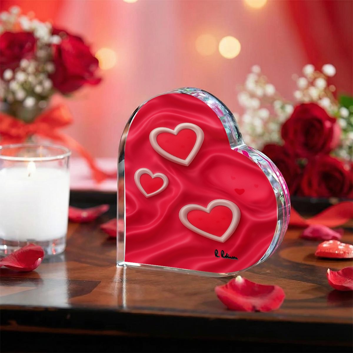 Elevate your décor with this stunning heart-shaped acrylic display piece, crafted from premium 1cm thick high-transparency acrylic that captures light beautifully. Its crystal-clear finish and smooth, polished edges deliver an elegant, minimalist aesthetic perfect for any room—living spaces, bedrooms, offices, or special occasions like weddings and anniversaries. Beyond decoration, this versatile piece doubles as a charming stand for lightweight photos and cards, adding warmth and sophistication to shelves,