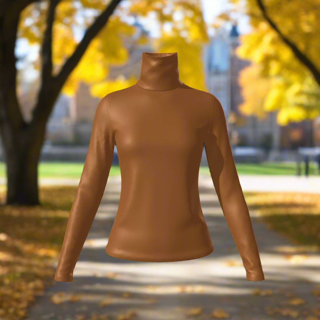 Elevate your wardrobe with our Women's Turtle Neck Top. Made from a luxurious blend of 95% polyester and 5% spandex, this top offers high stretch and a moderate thickness for comfort and style. Perfect for any occasion, from daily casual to special events, this top features a turtleneck and long sleeves for an elegant and sophisticated look. Care instructions are included for easy maintenance. Experience the ultimate in comfort and fashion with our Women's Turtle Neck Top.