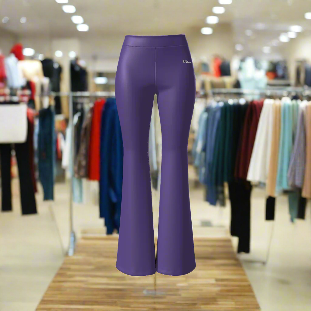 Elevate your wardrobe with our Women's High Waisted Stretch Pants. Crafted from a high-quality blend of 92% polyester and 8% spandex, these bodycon pants offer a comfortable fit and high stretch for all-day wear. Perfect for any occasion, from casual to daily wear. Carefully designed with a flattering mid-waist and elegant flare, these pants are a must-have for every season. Machine washable for easy care.