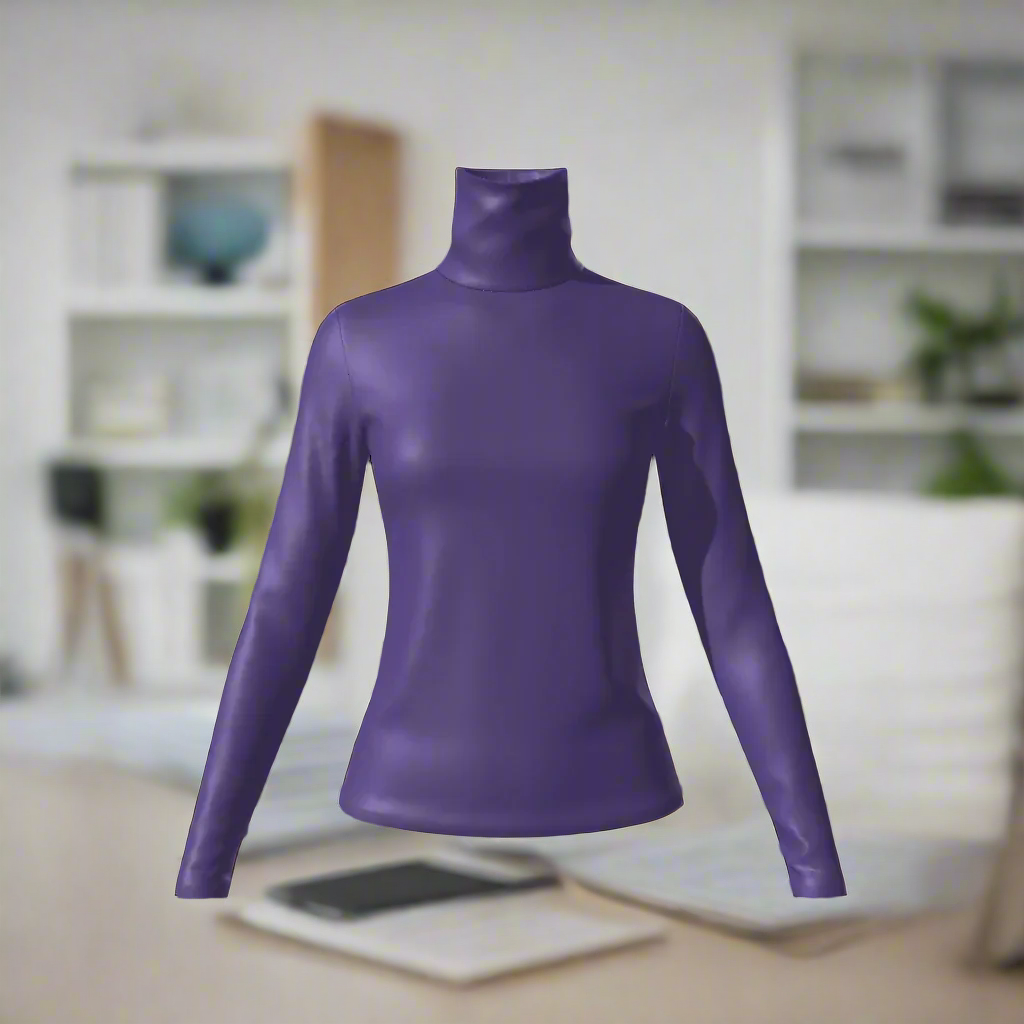 Elevate your wardrobe with our Women's Turtle Neck Top. Made from a luxurious blend of 95% polyester and 5% spandex, this top offers high stretch and a moderate thickness for comfort and style. Perfect for any occasion, from daily casual to special events, this top features a turtleneck and long sleeves for an elegant and sophisticated look. Care instructions are included for easy maintenance. Experience the ultimate in comfort and fashion with our Women's Turtle Neck Top.