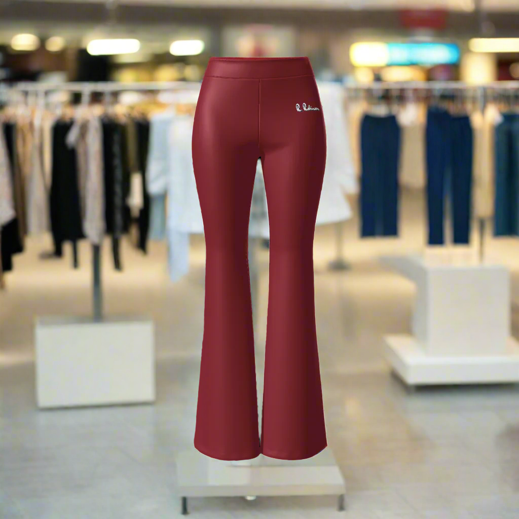 Indulge in luxury and elegance with our Women's Velvet Feel Flare Leg Stretch Pants. Crafted from a soft blend of polyester and spandex, these pants offer moderate stretch for a comfortable fit. Boasting a bodycon model, elastic waist, and mid-rise design, they are perfect for daily casual wear during autumn and winter. Machine washable for easy care.