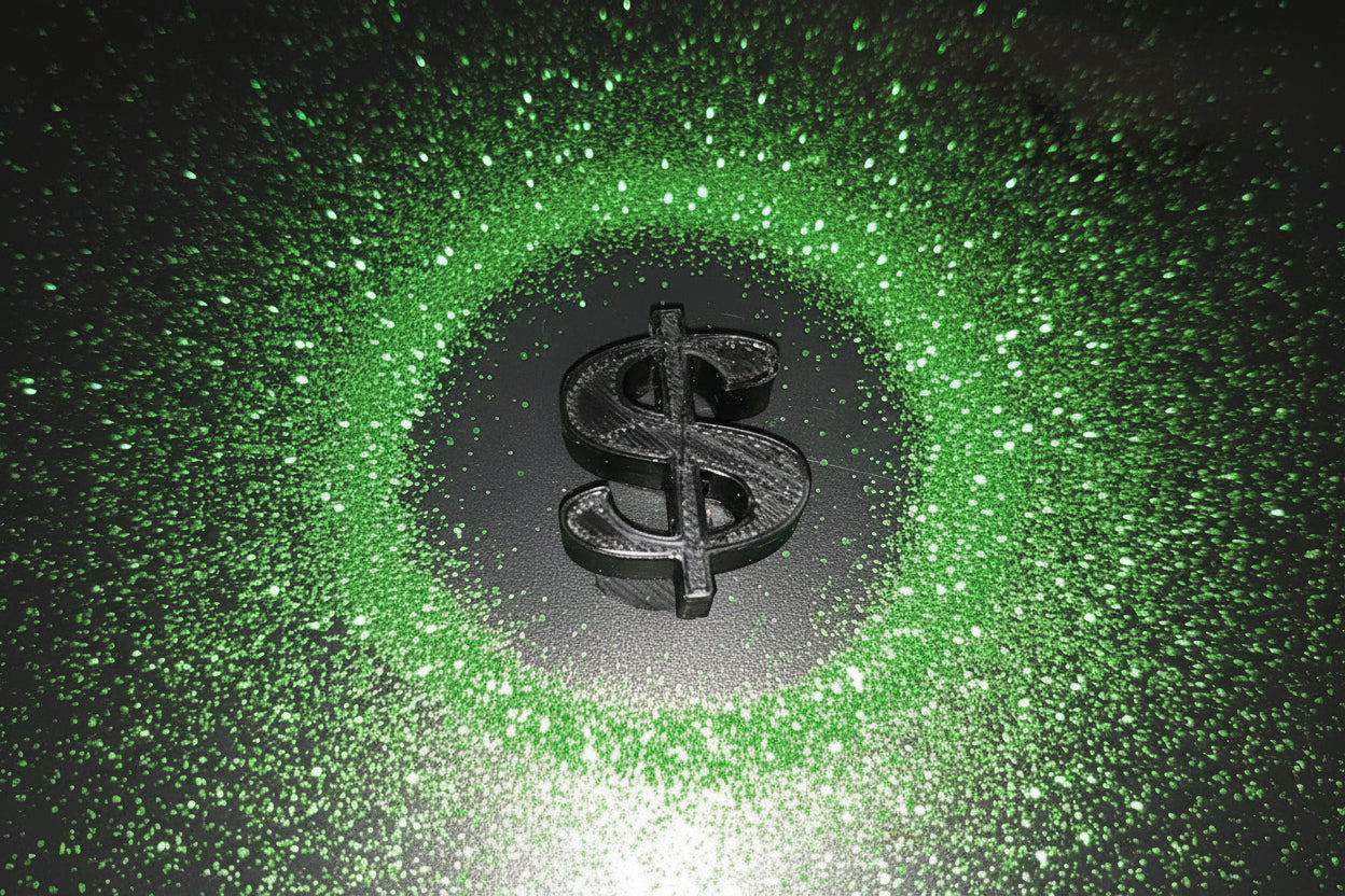 Elevate your sneaker game with Money Bling—the dynamic shoe charm that transforms with every step. Watch as premium rhinestones catch light and shift color with movement, creating an eye-catching effect that demands attention. Crafted with non-toxic adhesive and durable 2-3mm stones, this 2.5" × 2" charm stays put through daily wear. Start with the plain version or customize with our separate bling kits to match your style. Built for teens and adults who want their kicks to stand out. Sturdy, long-las