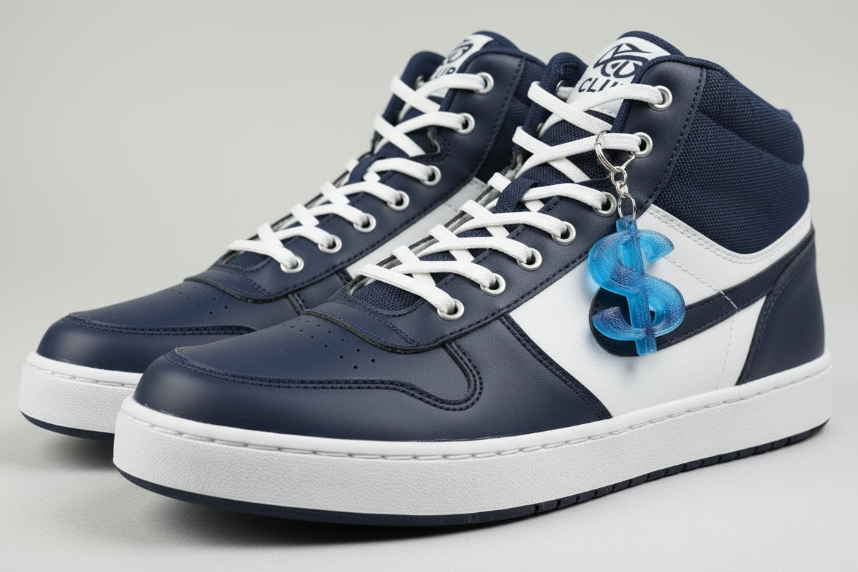 Elevate your sneaker game with Green Money Bling—the dynamic shoe charm that transforms with every step. Watch as premium rhinestones catch light and shift color with movement, creating an eye-catching effect that demands attention. Crafted with non-toxic adhesive and durable 2-3mm stones, this 2.5" × 2" charm stays put through daily wear. Start with the plain version or customize with our separate bling kits to match your style. Built for teens and adults who want their kicks to stand out. Sturdy, long-las