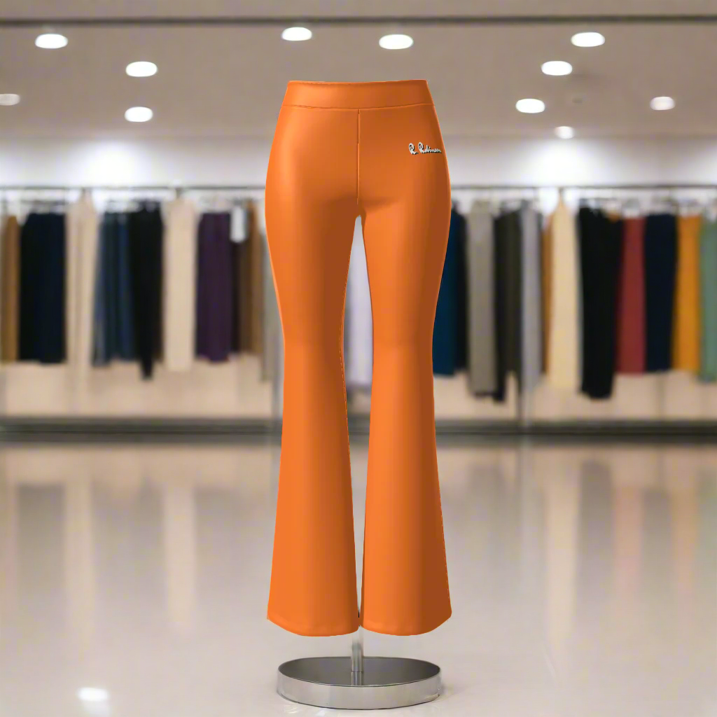 Indulge in luxury and elegance with our Women's Velvet Feel Flare Leg Stretch Pants. Crafted from a soft blend of polyester and spandex, these pants offer moderate stretch for a comfortable fit. Boasting a bodycon model, elastic waist, and mid-rise design, they are perfect for daily casual wear during autumn and winter. Machine washable for easy care.