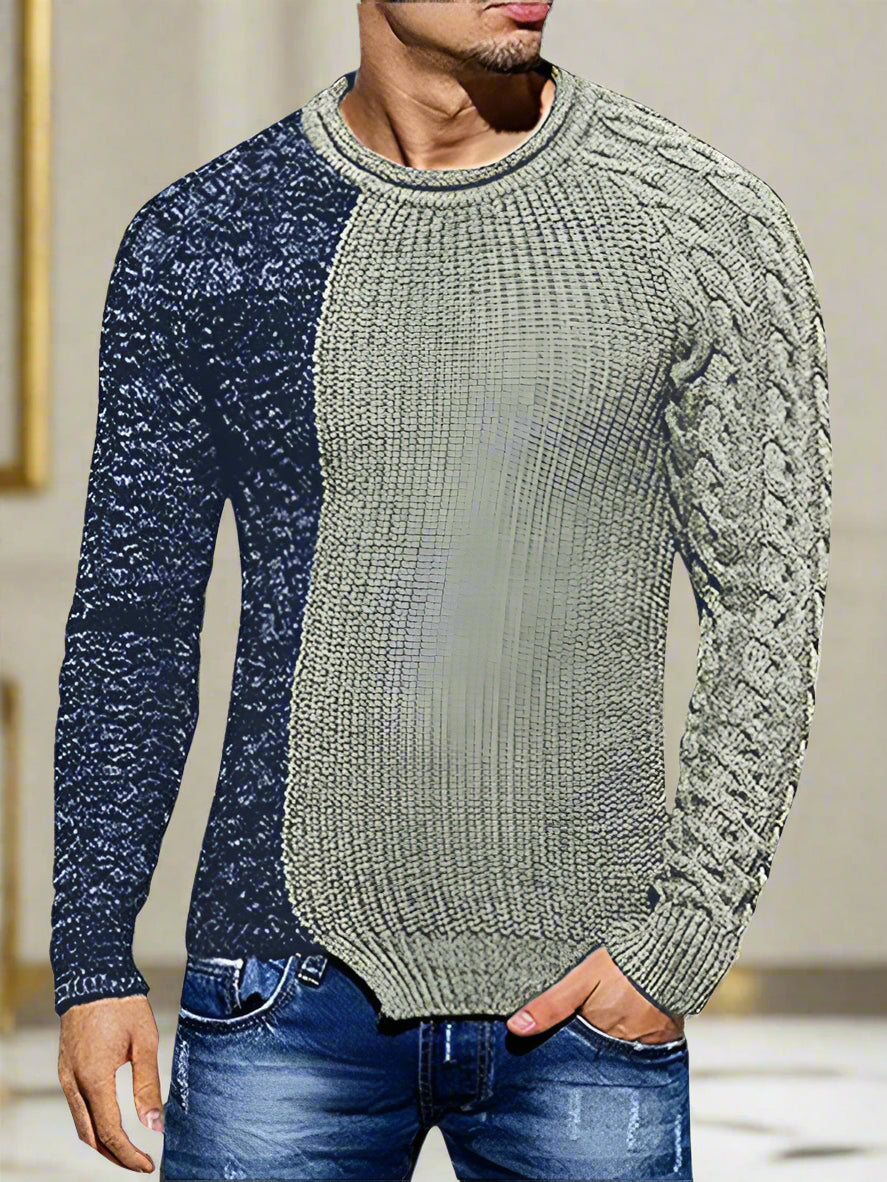 Transform your winter wardrobe with our Black Friday Christmas Bundle 4 For $100. Featuring our Men's New Spliced Colors long sleeve knitted slim sweater, this bundle offers versatile and stylish options for any occasion. Made with 100% Acrylic for comfort and slight elasticity, this leisure-style sweater is perfect for the autumn-winter season. Mix and match for endless possibilities and elevate your style with our exclusive bundle.
