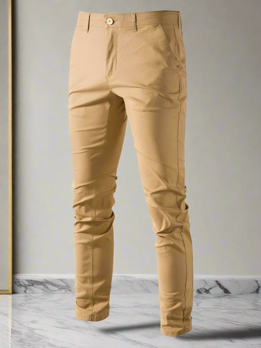 Indulge in luxury and style with our Men's solid color casual pants bundle. Crafted from a blend of 3% polyester and 97% cotton, these pants offer a slight elasticity for maximum comfort throughout the four seasons. With a true-to-size fit and elegant woven design, elevate your leisure wardrobe with these 450g pants featuring straight pockets. Black Friday Christmas Bundle 4 for $100.