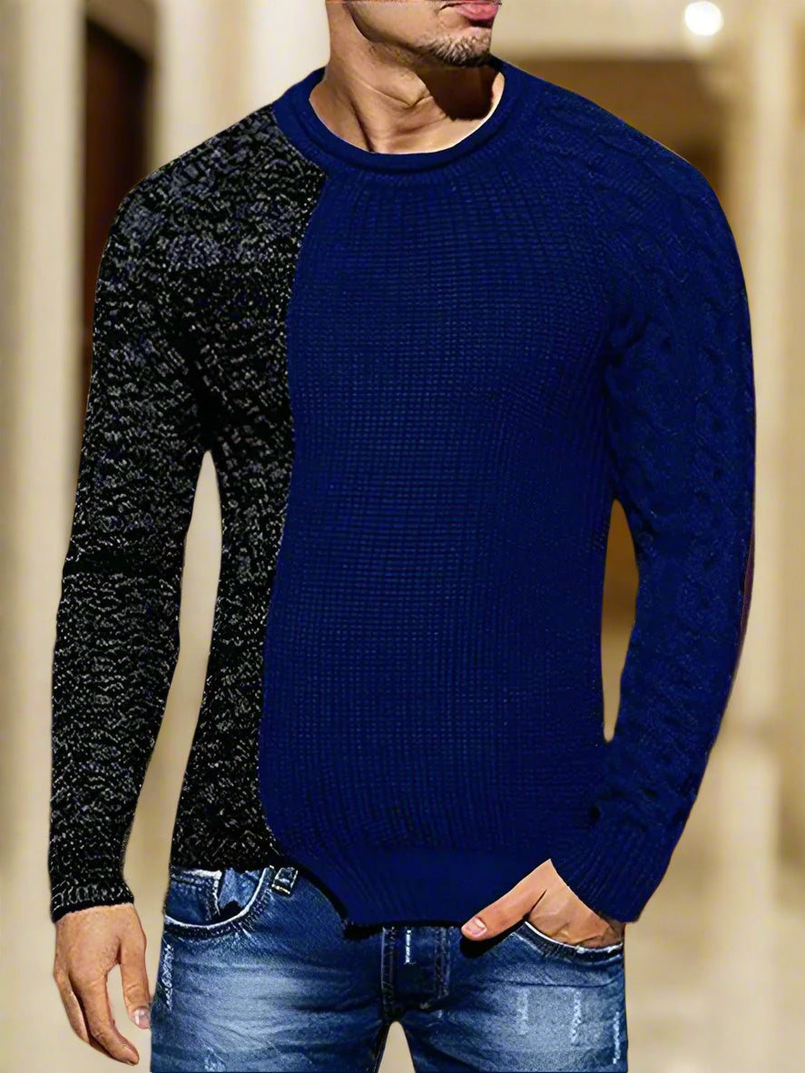 Transform your winter wardrobe with our Black Friday Christmas Bundle 4 For $100. Featuring our Men's New Spliced Colors long sleeve knitted slim sweater, this bundle offers versatile and stylish options for any occasion. Made with 100% Acrylic for comfort and slight elasticity, this leisure-style sweater is perfect for the autumn-winter season. Mix and match for endless possibilities and elevate your style with our exclusive bundle.