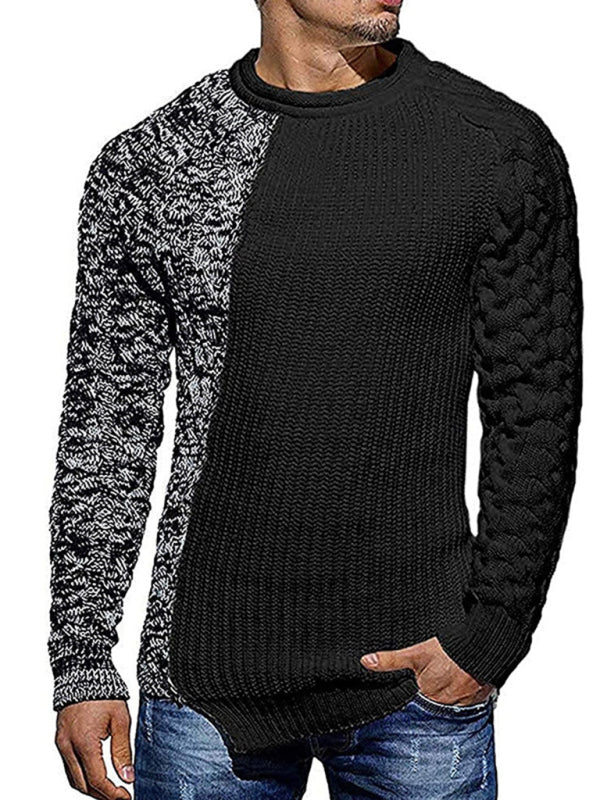 Transform your winter wardrobe with our Black Friday Christmas Bundle 4 For $100. Featuring our Men's New Spliced Colors long sleeve knitted slim sweater, this bundle offers versatile and stylish options for any occasion. Made with 100% Acrylic for comfort and slight elasticity, this leisure-style sweater is perfect for the autumn-winter season. Mix and match for endless possibilities and elevate your style with our exclusive bundle.