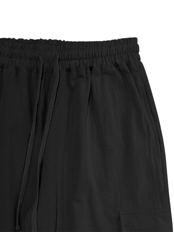 Elevate your street style with our Black Friday Christmas Bundle, 4 for $100. Made from 100% cotton, these loose drawstring trousers feature casual cuffs and multi-pocket design for practicality. With no fabric elasticity, they provide a true-to-size fit and are perfect for daily wear. Add them to your Spring-Summer wardrobe for a touch of luxury.