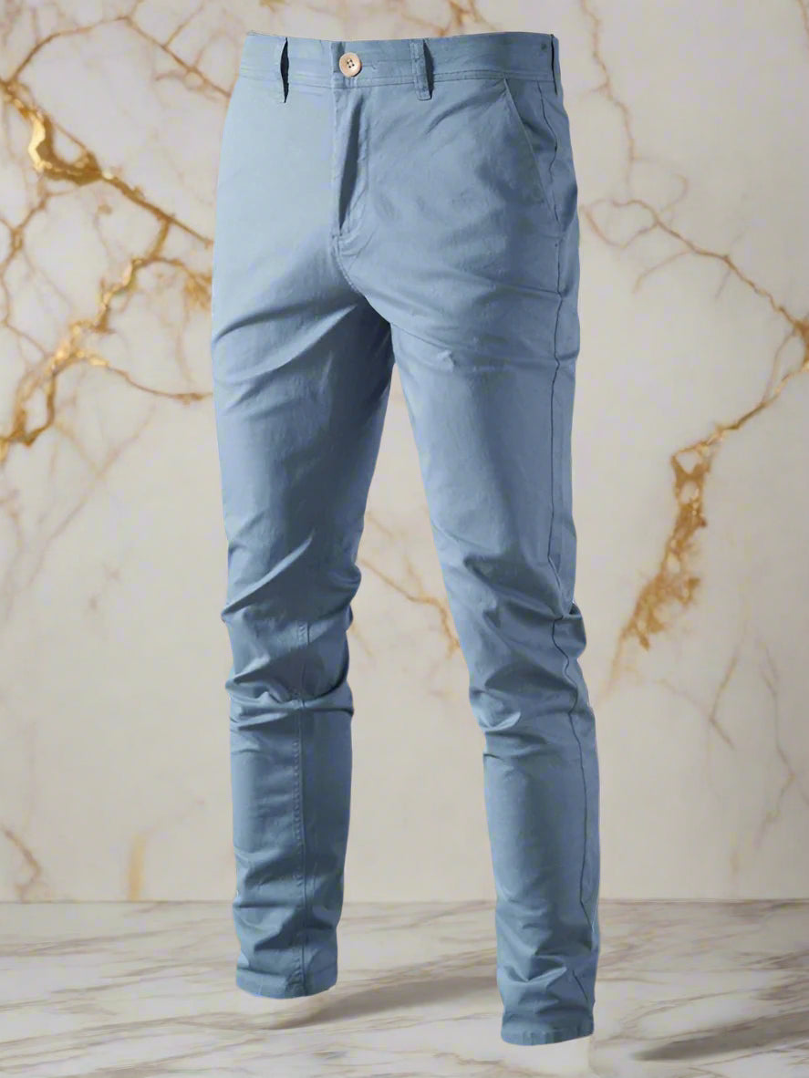 Indulge in luxury and style with our Men's solid color casual pants bundle. Crafted from a blend of 3% polyester and 97% cotton, these pants offer a slight elasticity for maximum comfort throughout the four seasons. With a true-to-size fit and elegant woven design, elevate your leisure wardrobe with these 450g pants featuring straight pockets. Black Friday Christmas Bundle 4 for $100.