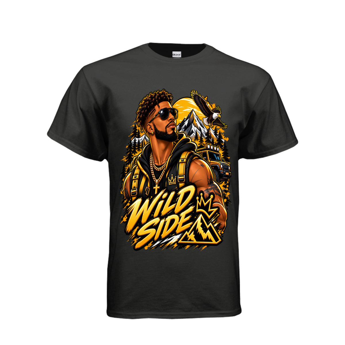Kick Bling CE-001 Wild Side graphic T-shirt front design