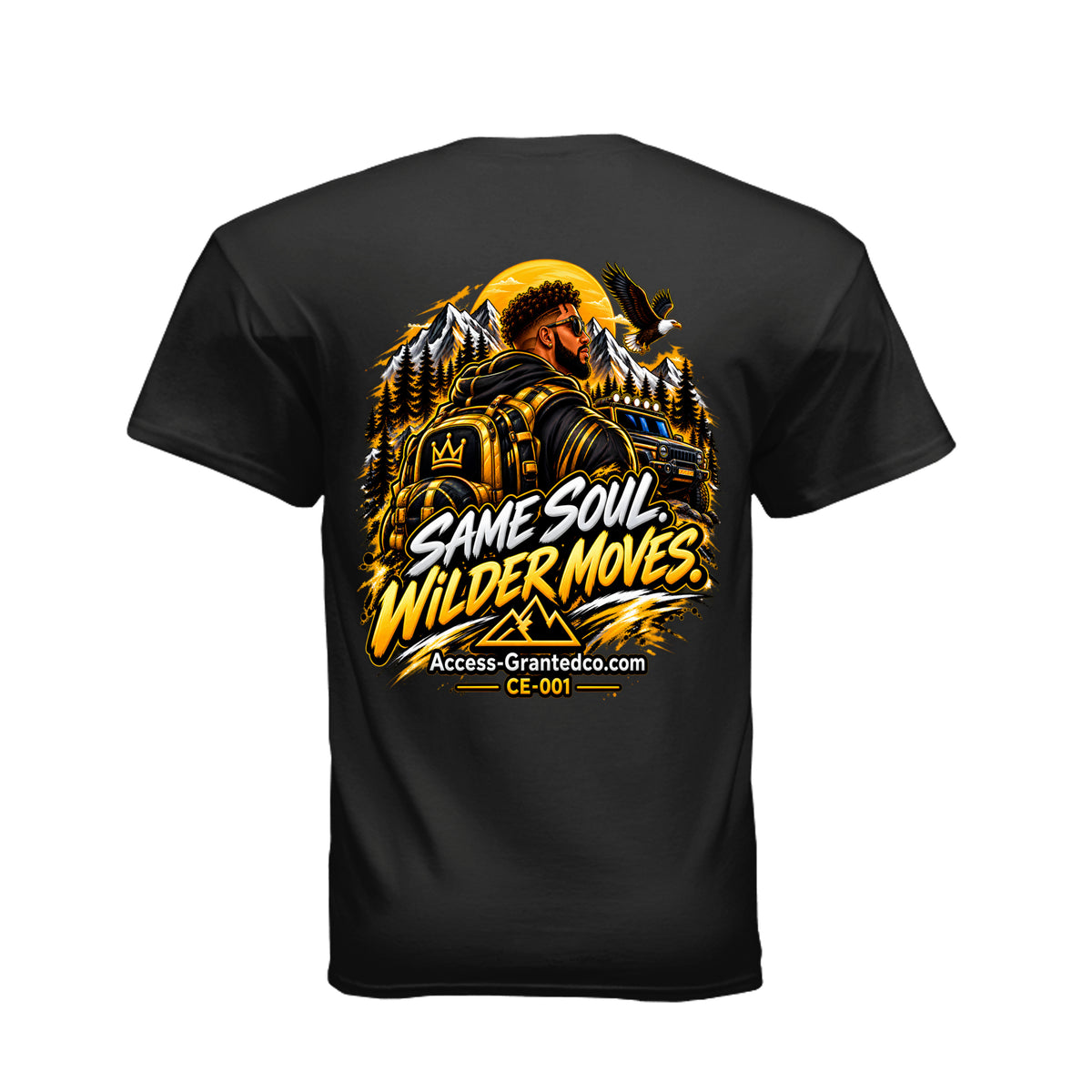 Kick Bling CE-001 Wild Side graphic T-shirt back design